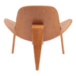 Πολυθρόνα Vilma pakoworld PU μαύρο- plywood καρυδί 90x76.5x74.5εκ - Image 4