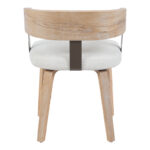 Πολυθρόνα Anesy pakoworld μέταλλο-ξύλο με ύφασμα σε μπεζ απόχρωση 53.5x51x72εκ - Image 4