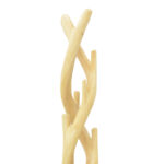 Κρεμάστρα επιδαπέδια Gantou pakoworld suar ξύλο σε φυσική απόχρωση 40x40x200εκ - Image 2