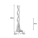 Κρεμάστρα επιδαπέδια Gantou pakoworld suar ξύλο σε φυσική απόχρωση 40x40x200εκ - Image 4