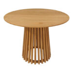 Τραπεζαρία Elaiza-Kenda I pakoworld σετ 3τεμ σε φυσική-μπεζ απόχρωση Φ80x75εκ - Image 4