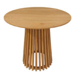 Τραπεζαρία Inca-Kenda I pakoworld σετ 3τεμ σε φυσική-μπεζ απόχρωση Φ80x75εκ - Image 4