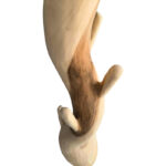 Καλόγερος Renzo pakoworld suar ξύλο σε φυσική απόχρωση 30x30x200εκ - Image 2