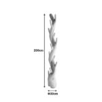 Καλόγερος Renzo pakoworld suar ξύλο σε φυσική απόχρωση 30x30x200εκ - Image 3