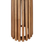 Τραπέζι Kenda I pakoworld mindi ξύλο σε φυσική απόχρωση Φ80x75εκ - Image 3