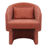 Πολυθρόνα Playmob pakoworld ύφασμα σε κεραμιδί απόχρωση 69x65x79εκ - Image 3