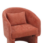 Πολυθρόνα Playmob pakoworld ύφασμα σε κεραμιδί απόχρωση 69x65x79εκ - Image 5