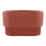 Καναπές διθέσιος Playmob pakoworld ύφασμα σε κεραμιδί απόχρωση 128x65x79εκ - Image 5