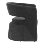 Πολυθρόνα Leicy pakoworld ύφασμα σε μαύρη απόχρωση 69x63x76.5εκ - Image 3