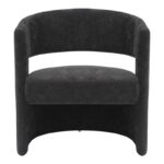 Πολυθρόνα Leicy pakoworld ύφασμα σε μαύρη απόχρωση 69x63x76.5εκ - Image 4