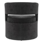 Πολυθρόνα Leicy pakoworld ύφασμα σε μαύρη απόχρωση 69x63x76.5εκ - Image 5