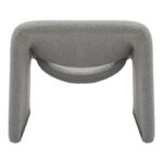 Πολυθρόνα Clous pakoworld μπουκλέ ύφασμα σε ανοιχτή γκρι απόχρωση 86x77x73.5εκ - Image 5