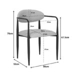 Πολυθρόνα Kalone pakoworld pu σε γκρι-μπεζ απόχρωση 56x55x78εκ