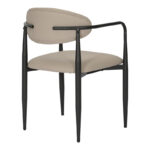 Πολυθρόνα Kalone pakoworld pu σε γκρι-μπεζ απόχρωση 56x55x78εκ - Image 2