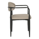 Πολυθρόνα Kalone pakoworld pu σε γκρι-μπεζ απόχρωση 56x55x78εκ - Image 3