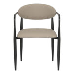 Πολυθρόνα Kalone pakoworld pu σε γκρι-μπεζ απόχρωση 56x55x78εκ - Image 4