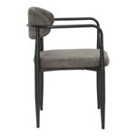 Πολυθρόνα Kalone pakoworld ύφασμα σε ανθρακί απόχρωση 56x55x78εκ - Image 3