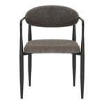 Πολυθρόνα Kalone pakoworld ύφασμα σε ανθρακί απόχρωση 56x55x78εκ - Image 4