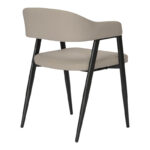 Πολυθρόνα Sezan pakoworld pu σε γκρι-μπεζ απόχρωση 56x55x78εκ - Image 2