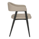 Πολυθρόνα Sezan pakoworld pu σε γκρι-μπεζ απόχρωση 56x55x78εκ - Image 3