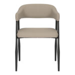 Πολυθρόνα Sezan pakoworld pu σε γκρι-μπεζ απόχρωση 56x55x78εκ - Image 4