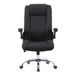 Καρέκλα γραφείου διευθυντη Kesla pakoworld PES μαύρo 65x65x113-121εκ - Image 5