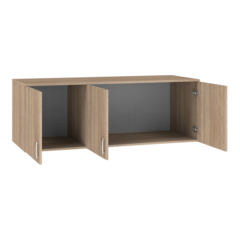 361-000114-1 Πατάρι ντουλάπας Royal pakoworld τρίφυλλο sonoma 150x58x53εκ - Image 1