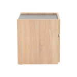 Κομοδίνο Comcie pakoworld σε φυσικό με γκρι απόχρωση 50x42x45.5εκ - Image 3