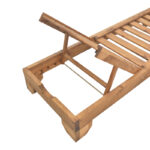 Ξαπλώστρα Zalka pakoworld L1 σε καρυδί απόχρωση 66x197x28εκ - Image 4