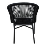 Πολυθρόνα αλουμινίου Legana pakoworld ανθρακί σκελετός- rattan 56x66x82εκ - Image 3