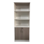 Βιβλιοθήκη γραφείου Armadi pakoworld σε sonoma-λευκή απόχρωση 80x40x200εκ - Image 2