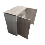 Ντουλάπι γραφείου Armadi pakoworld σε sonoma-λευκή απόχρωση 80x40x80εκ - Image 3