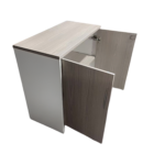 Ντουλάπι γραφείου Armadi pakoworld σε sonoma-λευκή απόχρωση 80x40x80εκ - Image 4