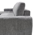 Γωνιακός αναστρέψιμος καναπές-κρεβάτι Vivad pakoworld ύφασμα σε ανθρακί απόχρωση 275x164x91εκ - Image 5