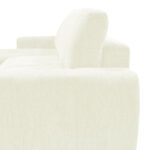 Γωνιακός αναστρέψιμος καναπές-κρεβάτι Vivad pakoworld ύφασμα σε μπεζ απόχρωση 275x164x91εκ - Image 4