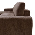 Γωνιακός αναστρέψιμος καναπές-κρεβάτι Vivad pakoworld ύφασμα σε απόχρωση σκούρο καφέ 275x164x91εκ - Image 4