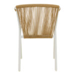 Πολυθρόνα στοιβαζόμενη Convince pakoworld αλουμίνιο λευκό σκελετό-textilene-pe rattan σε φυσική απόχρωση 56x63x82εκ - Image 5