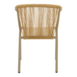 Πολυθρόνα στοιβαζόμενη Convince pakoworld αλουμίνιο με καφέ σκελετό-textilene-pe rattan 56x63x82εκ - Image 5