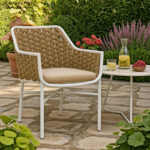 Πολυθρόνα Ortegia pakoworld αλουμίνιο με λευκό σκελετό- χακί σχοινί 57x62x82εκ - Image 2