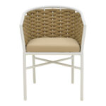 Πολυθρόνα Noevo pakoworld αλουμίνιο με λευκό σκελετό-φυσικό σχοινί 57x62x76εκ - Image 4