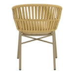 Πολυθρόνα Frama pakoworld αλουμίνιο-pe σχοινί σε καφε απόχρωση και μαξιλάρι 57x60x78εκ - Image 5