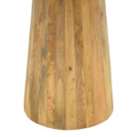 Τραπέζι Rahma I pakoworld μασιφ ξύλο mango 3εκ σε φυσική απόχρωση Φ120x77εκ - Image 3