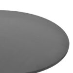 Τραπέζι σαλονιού Radiane pakoworld μασίφ ξύλο ακακίας σε μαύρη απόχρωση Φ80x40εκ - Image 3