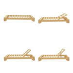 Ξαπλώστρα Fendy pakoworld ξύλο ελάτου σε φυσική απόχρωση 71.5x200x24εκ - Image 3