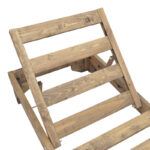 Ξαπλώστρα Fendy pakoworld ξύλο ελάτου σε καρυδί απόχρωση 71.5x200x24εκ - Image 4