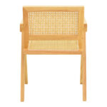 Πολυθρόνα Winslow pakoworld rubberwood-rattan σε φυσική απόχρωση 51x54x80εκ - Image 5