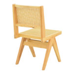 Καρέκλα Winslow pakoworld rubberwood-rattan σε φυσική απόχρωση 46x58x80εκ - Image 2