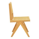 Καρέκλα Winslow pakoworld rubberwood-rattan σε φυσική απόχρωση 46x58x80εκ - Image 3