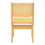Καρέκλα Winslow pakoworld rubberwood-rattan σε φυσική απόχρωση 46x58x80εκ - Image 5