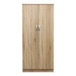 Ντουλάπα δίφυλλη Lego pakoworld σε Sonoma απόχρωση 80x42x180εκ - Image 3